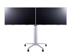 Multibrackets M Public Display Stand 145 Dual - stativ - for 2 LCD-skjermer - sølv