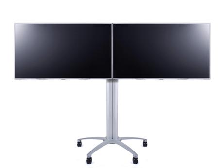 Multibrackets M Public Display Stand 145 Dual - stativ - for 2 LCD-skjermer - sølv (7350022735392)