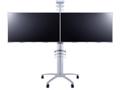 MULTIBRACKETS M Public Display Stand 145 Dual Silver | Fixed 1450mm | VESA 200x100-800x400 | Max 60kg | Silver (7350022735392)