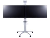 Multibrackets M Public Display Stand 145 Dual - stativ - for 2 LCD-skjermer - sølv (7350022735392)