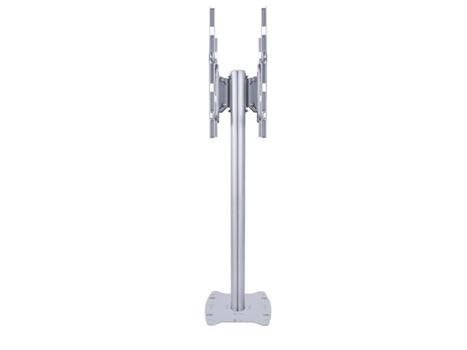 MULTIBRACKETS M Public Display Stand 165 HD | Fast 1645mm | VESA 200x200-700x400 | Max 100kg | Dubbelsidig | Silver (7350022735408)