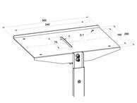 Multibrackets M Public Display Camera Holder - monteringskomponent - for videokonferansekamera - sølv (7350022735422)