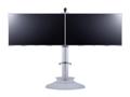 MULTIBRACKETS M Public Display Stand 145 Dual Silver | Fixed 1450mm | VESA 200x100-800x400 | Max 60kg | Silver (7350022735392)