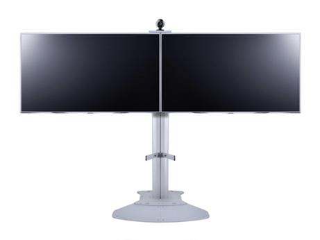 Multibrackets M Public Display Stand 145 Dual - stativ - for 2 LCD-skjermer - sølv (7350022735392)