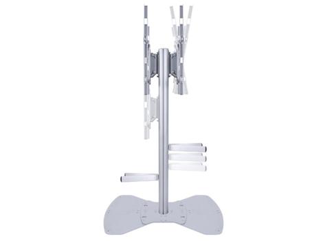 MULTIBRACKETS M Public Display Stand 165 HD | Fast 1645mm | VESA 200x200-700x400 | Max 100kg | Dubbelsidig | Silver (7350022735408)