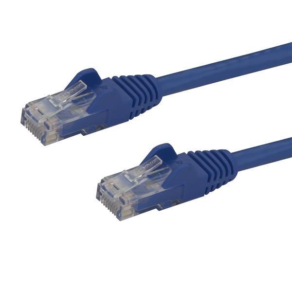 StarTech - 7m CAT6 Ethernet Cable, 10 Gigabit Snagless RJ45 650MHz 100W PoE Patch Cord, CAT 6 10GbE UTP Network Cable w/Strain Relief, Blue, Fluke Tested/Wiring is UL Certified/TIA - Category 6 - 24AWG (N6PATC7M