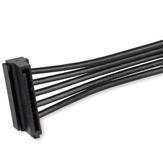 StarTech 4x SATA Power Splitter Adapter Cable - Strømsplitter - SATA-strøm (hann) til SATA-strøm (hunn) - 40 cm - svart (PYO4SATA)