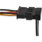 StarTech 4x SATA Power Splitter Adapter Cable - Strømsplitter - SATA-strøm (hann) til SATA-strøm (hunn) - 40 cm - svart (PYO4SATA)