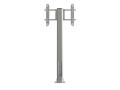MULTIBRACKETS Public Display Stand Pillar 210 Silver incl. 220V Power Rail (7350022736337)