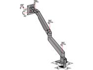 MULTIBRACKETS VESA Gas Lift Arm Single White 15inch-32inch 3-7,5kg 75x75-100x100 (7350022737150)