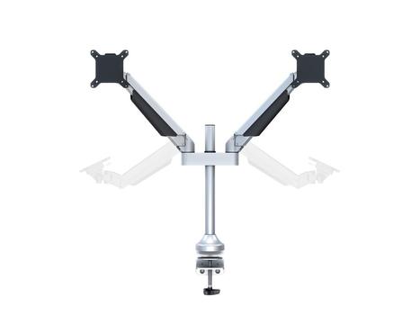 MULTIBRACKETS VESA Gas Lift Arm Dual Silver 15inch-32inch 3-7,5kg 75x75-100x100 (7350022737198)