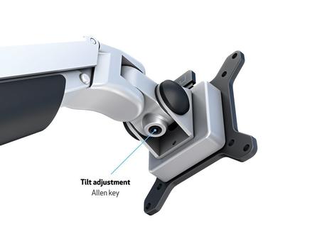 MULTIBRACKETS M VESA Gas Lift Arm Dual Side by Side Silver (7350073733972)