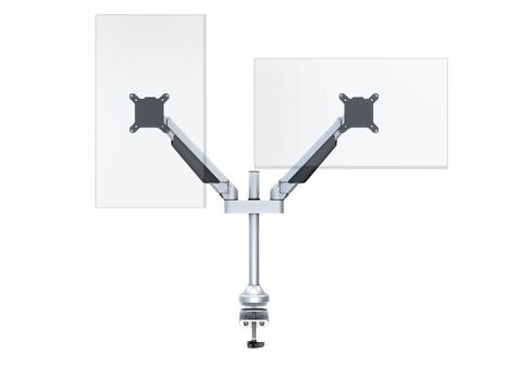 MULTIBRACKETS VESA Gas Lift Arm Dual Silver 15inch-32inch 3-7,5kg 75x75-100x100 (7350022737198)