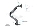 MULTIBRACKETS M VESA Gas Lift Arm Single Black HD (7350073732449)