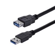STARTECH 1M BLACK USB 3.0 MALE TO FEMALE USB 3.0 EXTENSION CABLE A TO A CABL
