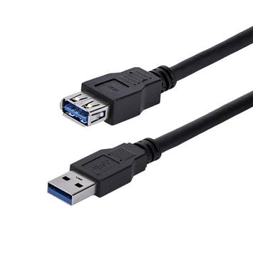 StarTech USB 3.0 Extension Cable A to A - M/F, 1m (USB3SEXT1MBK)
