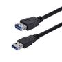 STARTECH 1M BLACK USB 3.0 MALE TO FEMALE USB 3.0 EXTENSION CABLE A TO A CABL