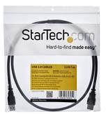 StarTech USB 3.0 Extension Cable A to A - M/F, 1m (USB3SEXT1MBK)