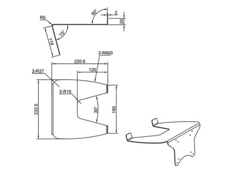 MULTIBRACKETS M Laptop Holder Gas Lift Arm Black (7350022737525)