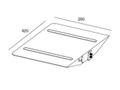 MULTIBRACKETS M Public Display Stand Codec Shelf Silver (7350022737594)