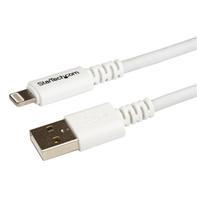 StarTech 3m (10ft) Long White Apple® 8-pin Lightning Connector to USB Cable for iPhone / iPod / iPad - Charge and Sync Cable (USBLT3MW) - Lightning-kabel - Lightning / USB - 3 m