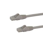 STARTECH StarTech.com Cat6 patchkabel met snagless RJ45 connectors ż 3 m, grijs - Verbindingskabel - RJ-45 (M) naar RJ-45 (M) - 3 m - UTP - CAT 6 - gevormd, zonder haken - grijs