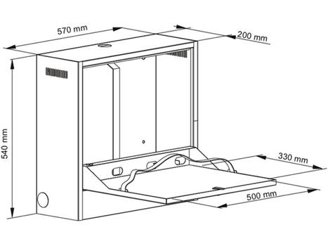 MULTIBRACKETS M Public Computer Security Cabinet II (7350073731282 $DEL)