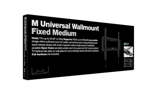 MULTIBRACKETS M Universal Wallmount Fixed Medium Black (7350073731008)