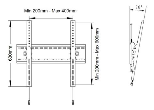 MULTIBRACKETS M Universal Tilt Wallmount HD MAX 800x60 (7350073731107)
