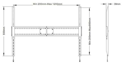 MULTIBRACKETS M Universal Fixed Wallmount HD MAX 1200x (7350073730940)