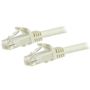 STARTECH "Cat6 Patch Cable with Snagless RJ45 Connectors - 3m, White" (N6PATC3MWH)