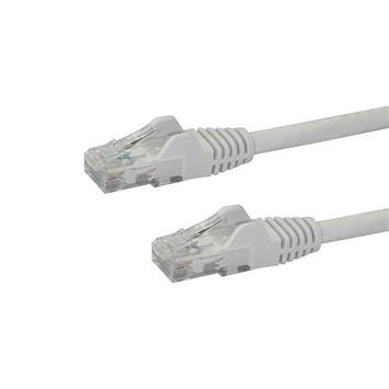 StarTech 0.5m White Cat6 / Cat 6 Snagless Ethernet Patch Cable 0.5 m - Nettverkskabel - RJ-45 (hann) til RJ-45 (hann) - 50 cm - UTP - CAT 6 - formstøpt,  uten hindringer,  flertrådet - hvit (N6PATC50CMWH)