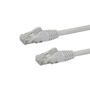 STARTECH 1M CAT6 WHITE SNAGLESS GIGABIT ETHERNET RJ45 CBL MALE TO MALE CABL