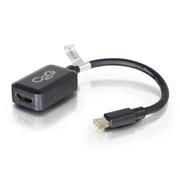 C2G 20cm Mini DisplayPort to HDMI Adapter - Thunderbolt to HDMI Converter M/F - Black - DisplayPort-kabel - Mini DisplayPort (hane) till HDMI (hona) - 20 cm - svart