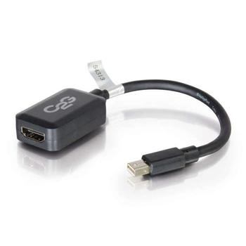 C2G G 20cm Mini DisplayPort to HDMI Adapter - Thunderbolt to HDMI Converter M/F - Black - DisplayPort cable - Mini DisplayPort (M) to HDMI (F) - 20 cm - black (84313)