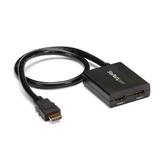 StarTech HDMI Cable Splitter - 2 Port - 4K 30Hz - Powered - HDMI Audio / Video Splitter - 1 in 2 Out - HDMI 1.4 - video/ lyd-splitter - 2 porter (ST122HD4KU)