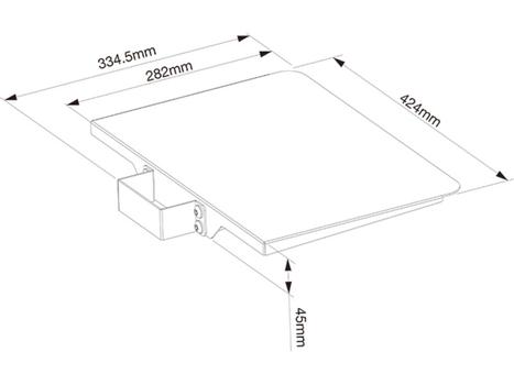 MULTIBRACKETS M Smart Kapp Codec Shelf (7350073732388)