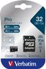 VERBATIM MICRO SDHC CARD PRO UHS-I 32GB CLASS 10 INCL ADAPTOR EXT (47041)