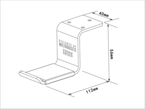 MULTIBRACKETS M Headset Holder Desk Black (7350073731886)
