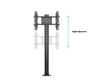 MULTIBRACKETS Display Stand 180 Single Black w. Floormount 24inch-63inch (7350073732401)