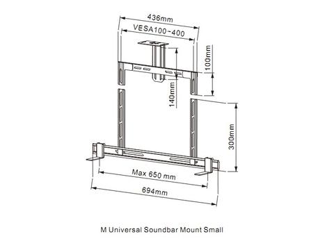 MULTIBRACKETS M Universal Soundbar Mount Small (7350073732869)