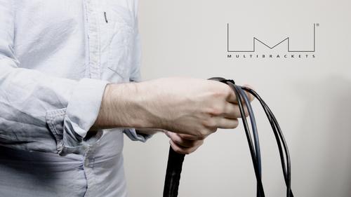 MULTIBRACKETS M Universal Cable Sock Roll Self Wrap Black 25m L 25mm (7350073732791)