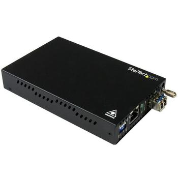 STARTECH GBE FIBER MEDIA CONVERTER 20KM FIBER TO COPPER LC SM EXT (ET91000SM20)