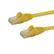 STARTECH 2M CAT6 YELLOW SNAGLESS GIGABIT ETHERNET RJ45 CABLE MALE TO MALE CABL