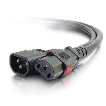 C2G Strömkabel - IEC 60320 C14 till power IEC 60320 C13 - AC 250 V - 10 A - 1.8 m - svart (80703)
