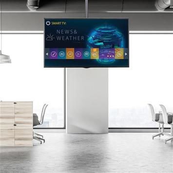 StarTech Ceiling TV Mount - 3.5' to 5' Pole - Full Motion - Supports Displays 32” to 75" - For VESA Mount Compatible TVs (FLATPNLCEIL) brakett - for flatpanel - svart (FLATPNLCEIL)