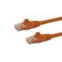 STARTECH "Cat6 Patch Cable with Snagless RJ45 Connectors - 2m, Orange" (N6PATC2MOR)