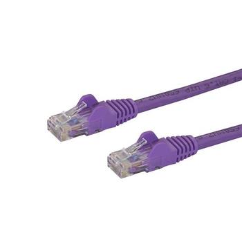 STARTECH 2M CAT6 PURPLE SNAGLESS GIGABIT ETHERNET RJ45 CABLE MALE TO MALE CABL (N6PATC2MPL)