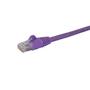 STARTECH "Cat6 Patch Cable with Snagless RJ45 Connectors - 2m, Purple" (N6PATC2MPL)