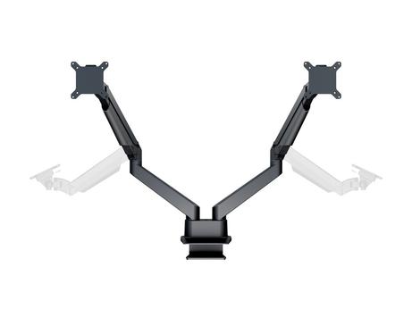 Multibrackets M VESA Gas Lift Arm Dual Side by Side stativ - justerbar arm - for 2 LCD-skjermer - svart HD (7350073734207)